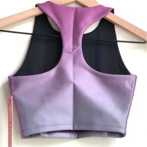 New Good American Electric Feel Ombre Contour Bra top sunset halter Racerback - Picture 9 of 16